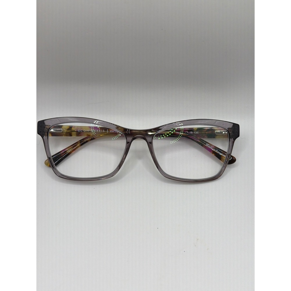 Scott Harris Eyeglasses 52-16-135 Grey Purple Tortoise SH-654 C2 Frames Only